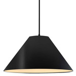 Radiance Avola Black Cord Pendant - Matte Black / Carbon
