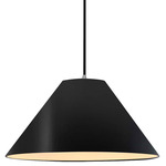 Radiance Avola Black Cord Pendant - Brushed Nickel / Carbon