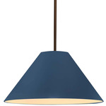 Radiance Avola Stem Hung Pendant - Dark Bronze / Midnight Sky