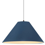 Radiance Avola White Cord Pendant - Dark Bronze / Midnight Sky