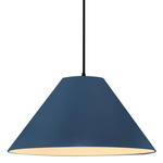 Radiance Avola Black Cord Pendant - Matte Black / Midnight Sky
