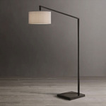 Stretch Arc Floor Lamp - Matte Black / Cashmere Gray / Cashmere Grey
