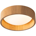 Tambo Color-Select Ceiling Light - Natural Wood / White