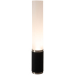 Tambo Cylindro Table Lamp - Satin Nickel / Black / Frosted