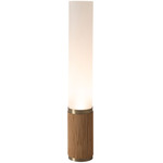 Tambo Cylindro Table Lamp - Weathered Brass / Natural Ash / Frosted