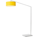 Stretch Arc Floor Lamp - White / Mustard / Mustard