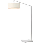 Stretch Arc Floor Lamp - White / White / White