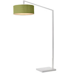 Stretch Arc Floor Lamp - White / Avocado / Avocado