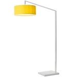 Stretch Arc Floor Lamp - White / Mustard / Mustard