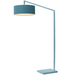 Stretch Arc Floor Lamp - Turquoise / Turquoise / Turquoise