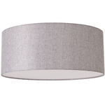 Stretch Ceiling Light - Satin Nickel / Cashmere Grey