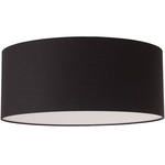 Stretch Ceiling Light - Satin Nickel / Black