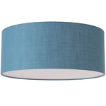 Stretch Ceiling Light - Satin Nickel / Turquoise