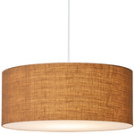 Stretch Pendant - Satin Nickel / Burlap