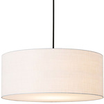 Stretch Pendant - Weathered Brass / White
