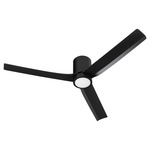 Barrett Hugger Ceiling Fan with Color-Select Light - Matte Black / Matte Black