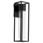 Delgado Color-Select Outdoor Wall Light - Matte Black / Clear