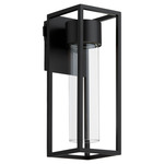 Delgado Color-Select Outdoor Wall Light - Matte Black / Clear
