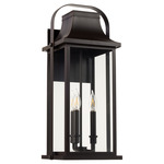 Downey Outdoor Wall Light - Bronze / Clear