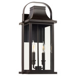 Downey Outdoor Wall Light - Bronze / Clear