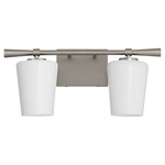 Goodwin Bathroom Vanity Light - Satin Nickel / Opal
