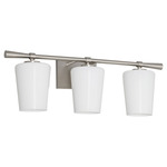 Goodwin Bathroom Vanity Light - Satin Nickel / Opal