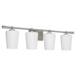 Goodwin Bathroom Vanity Light - Satin Nickel / Opal