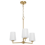 Goodwin Chandelier - Aged Brass / Opal