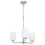 Goodwin Chandelier - Satin Nickel / Opal