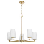 Goodwin Chandelier - Aged Brass / Opal