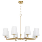 Goodwin Chandelier - Aged Brass / Opal