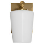 Goodwin Wall Sconce - Aged Brass / Opal