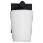 Goodwin Wall Sconce - Matte Black / Opal
