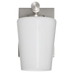 Goodwin Wall Sconce - Satin Nickel / Opal