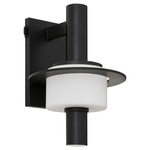 Janus Outdoor Color-Select Wall Light - Black / Frosted White