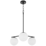 Jasper Chandelier - Matte Black / White