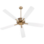 Ovation Ceiling Fan - Aged Brass / Studio White-WashedOak
