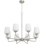Raymond Chandelier - Satin Nickel / Opal