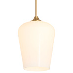 Raymond Pendant - Aged Brass / Opal