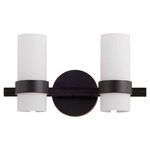 Sojourn Bathroom Vanity Light - Bronze / White