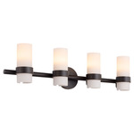 Sojourn Bathroom Vanity Light - Bronze / White