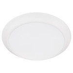 Wet LED Color-Select Disk Outdoor Ceiling Light - Studio White / White