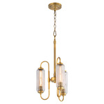Whitmire Pendant - Brushed Brass / Clear