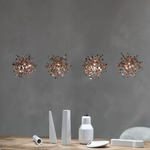 Argent Mon Bijou LED Linear Pendant - White / Sunset Rose