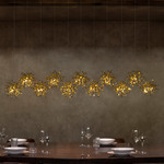 Argent Mon Bijou LED Linear Pendant - White / Gold