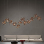 Argent Mon Bijou LED Linear Pendant - White / Sunset Rose