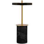 Asteria Move Mini Portable Table Lamp - Brass / Black Marble