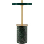 Asteria Move Mini Portable Table Lamp - Brass / Green Marble