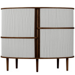 Audacious Highboard - Dark Oak / Sterling