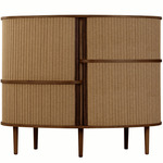 Audacious Highboard - Dark Oak / Sugar Brown